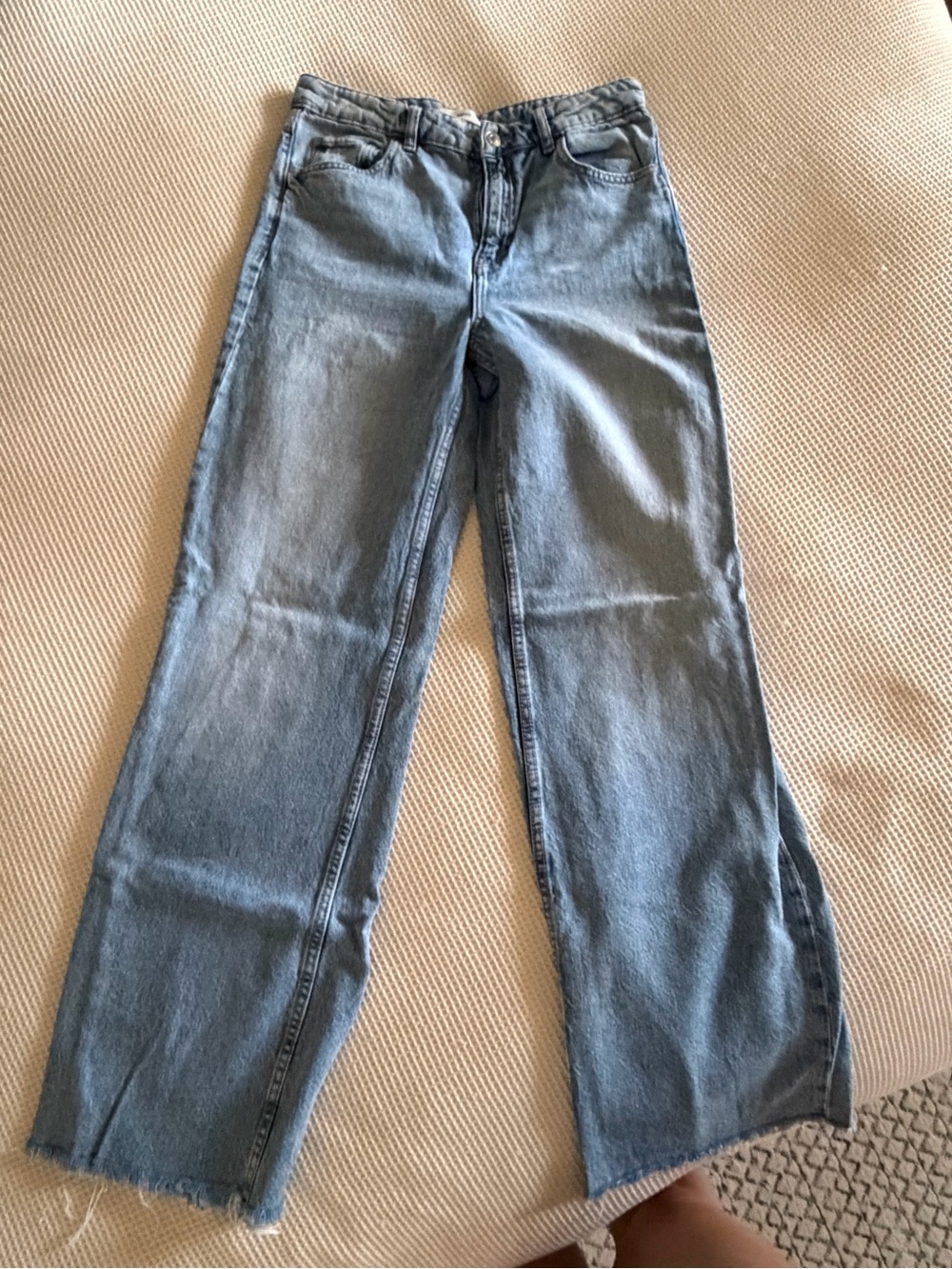Mango Light Blue Flare Jeans